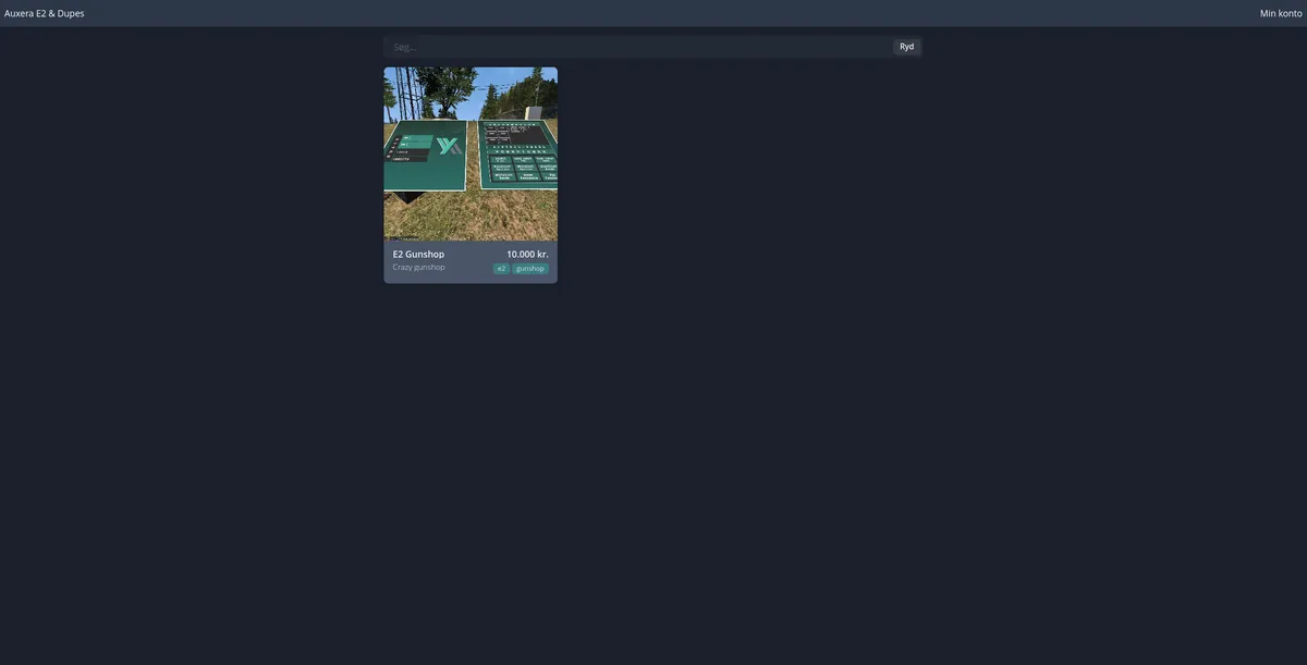Screenshot of Auxera Dupes - Marketplace for items in the game Garry's Mod